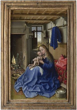 Atelier de Robert Campin (Jacques Daret?), Vierge à l’enfant dans un intérieur, avant 1432, huile sur bois, Londres, National Galler